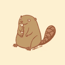 Gif animé castor